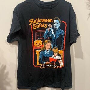 Halloween Safety Graphic Tee - Black